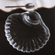 Petisqueira com Divisória para Molho Shell 21,5cm x 19,5cm x 3,5cm Vidro 21181 Wolff