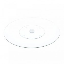 Centro de Mesa Giratório de Vidro Temperado, 30cm 2517 WOLFF
