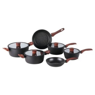 Conjunto 06 Panelas C/Indução Sirius Preto 4814/103 Brinox