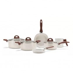 Conjunto 06 Pan Ceram  Smart Vanilla 4791/102 Brinox