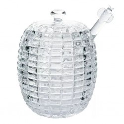 Meleira Cristal Pote de Mel Com Pegador Colmeia Bee 210ml Wolff