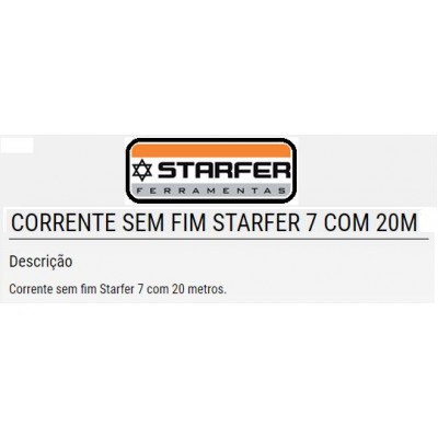 CORRENTE S/FIM 07 C/20M STARFER