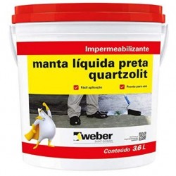 MANTA LIQUIDA PRETA GL 3,6KG QUARTZOLIT