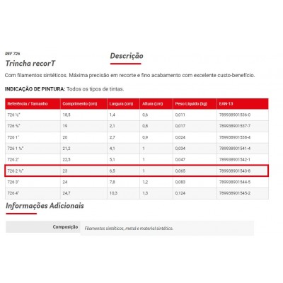 TRINCHA 726 2.1/2 CONDOR