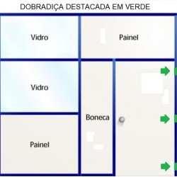 F - DOBRADICA DIVISORIA BRANCA