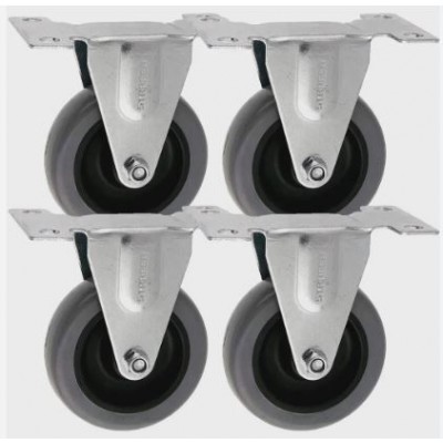 RODIZIO GIR C/PLACA RODA SIL 2 STARFER