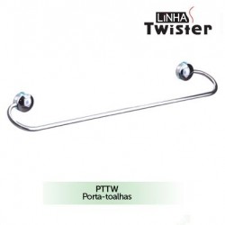 F - PORTA TOALHAS 45CM TWISTER STEEL