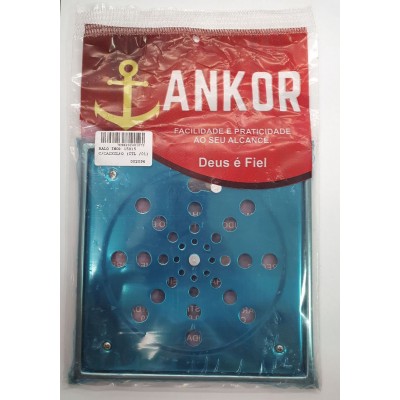 RALO INOX QUAD 15X15 C/ CAIXILHO - 2096 ANKOR