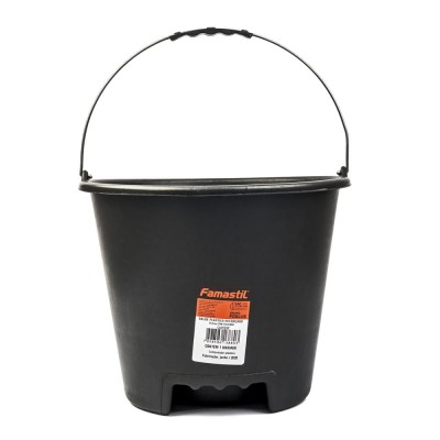 Balde Plast 12L C/Encaixe P/Mao Pr Famastil