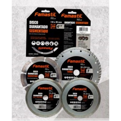 DISCO DIAMANTADO TURBO 4.3/8 - 110X20MM FAMASTIL
