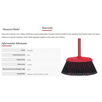 VASSOURA MADRI CONDOR