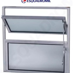 F - BASCULA ALUM 40X60 2V 1S ESQUADROMIL