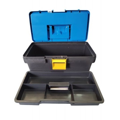 Caixa De Ferramenta 14 C/ Sobretampa Az Laguna