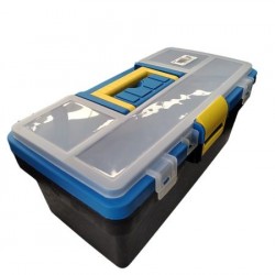 Caixa De Ferramenta 14 C/ Sobretampa Az Laguna