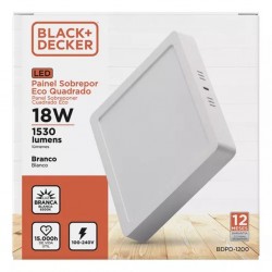 O - PAINEL LED 18W SOB QUAD 6500K BR ECO B&D