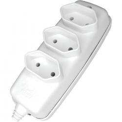 TOM BARRA TRIPLA 2P+T 10A 250V ILUMI