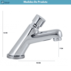 TORN P/LAV MESA C/FECH AUTO ABS CROMADA JAPI