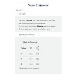VASO CERAM HANOVER MOST 13 JAPI