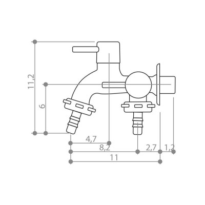 TORN TANQUE/MAQ ALAVANCA METAL CR 3607 CIVIT