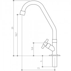 TORN COZ MESA GIRAT CRUZETA METAL CR 3598 CIVITT