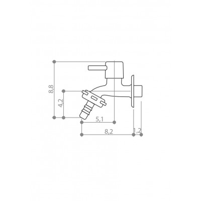 TORN TANQUE ALAVANCA METAL CR 3605 CIVITT