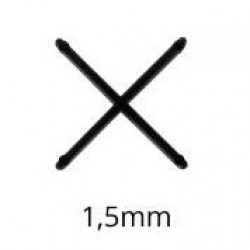 ESPACADOR PISO CRUZ 1,5MM C/100 GRAP