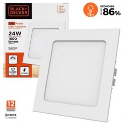 PAINEL LED 24W EMB QUAD 4000K BR SLIM B&D