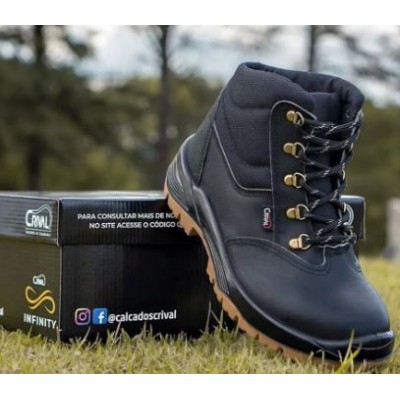 Bota Botina de Segurança para Trabalho Epi N44 Crival