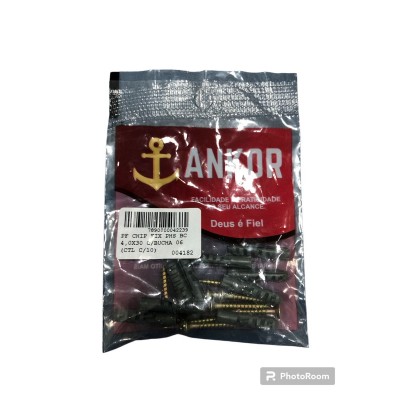 PARAF CH PHS BICRO 4,0X30 C/ BUCHA 06 C/10 ANKOR