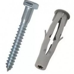 PARAF SEXT MAD 5/16X60 C/ BUCHA 12 C/2 ANKOR