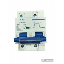 DISJUNTOR BIPOLAR 100A 6KA DIN TAF
