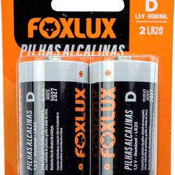 PILHA ALCALINA GRANDE D C/2 FOXLUX