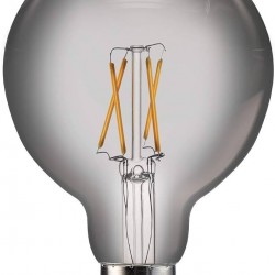 O - LAMPADA LED FILAMENTO G125 BLACK 03W 2200K B&D