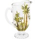 Jarra de Cristal Transparente Palmeiras Palm Tree Handpaint Wolff 1,5l