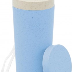 F - COPO TERM BAMBU AZ C/ALÇA 310ML 4923 LYOR