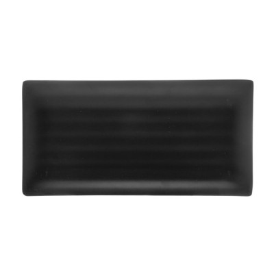 Travessa Retangular Melanina Toquio 17,5Cm Preta 2839 Lyor