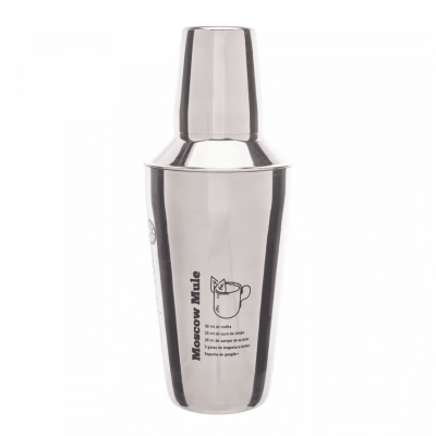 Coqueteleira de Aço Inox com Receitas 500ml, 2819 LYOR