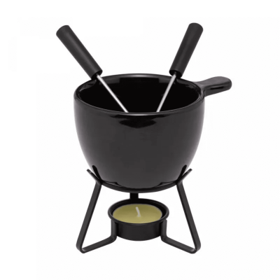 Aparelho de Fondue 4 Peças Bariloche Preto 250ml, 5880 Lyor