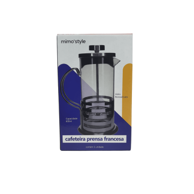 Cafeteira Prensa Francesa de Inox de 600ML - AF22427 MIMO