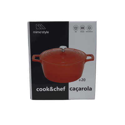 Caçarola Cook&Chef 2,5 L Laranja PN20CL MIMO