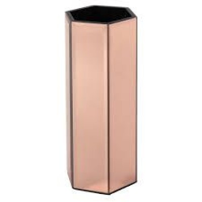 Vaso Hexágono de Espelho na Cor Bronze - KV0219 BTC