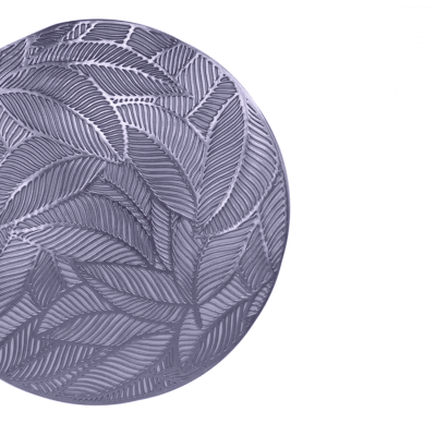 Jogo Americano Folhado Redondo Prata Mesa Posta 1 Pc BTC