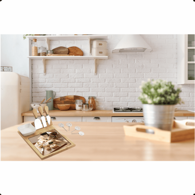 Conjunto 10 Peças Facas e Tábuas para Queijo YH0032 BTC