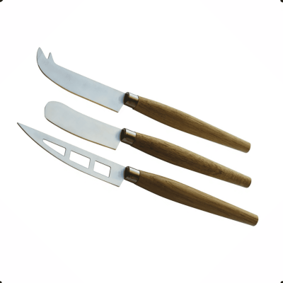 Conjunto de 3 Facas de Madeira para Queijo -  YH0070 BTC