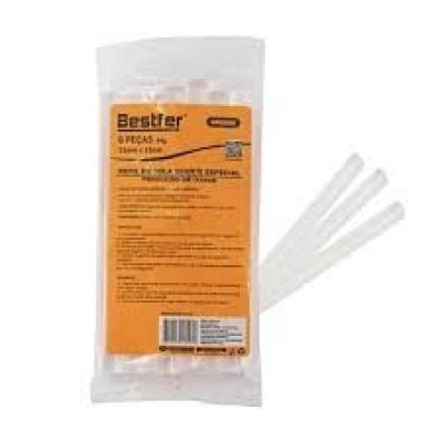 COLA QUENTE BASTAO 11X150MM 06PC BESTFER