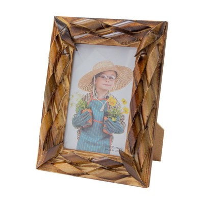 Porta Retrato De Bambu 10x15cm Trama Colorbox, Cim Toys