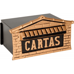 Caixa Correio Media Colonial Ouro Fcmopp