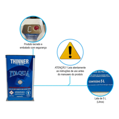 THINNER ACABAMENTO 5L ITAQUA