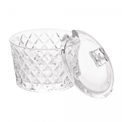 Açucareiro de Cristal Diamante 10cm x 10cm - Lyor