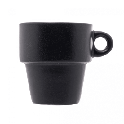 Conjunto 6 Xícaras de Café Cerâmica com Suporte 90ml Wolff